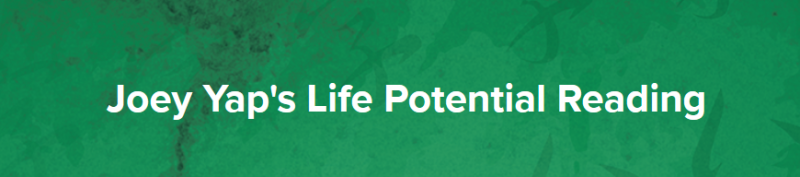 Joey Yap – Life Potential Reading