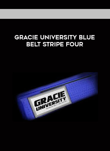 Gracie University Blue Belt Stripe Four