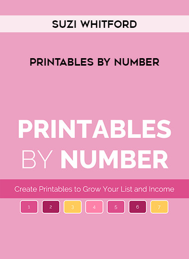 Suzi Whitford - Printables by Number