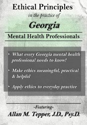 Allan M Tepper - Ethical Principles in the Practice of Georgia Mental Health Professionals