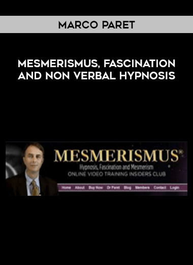 Marco Paret - Mesmerismus, Fascination and non verbal Hypnosis