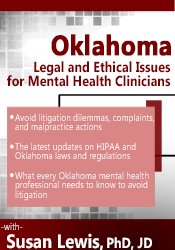 Susan Lewis - Oklahoma Legal and Ethical Issues for Mental Health Clinicians courses available download now.