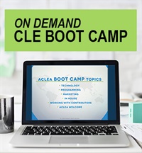 CLE BOOT CAMP courses available download now.