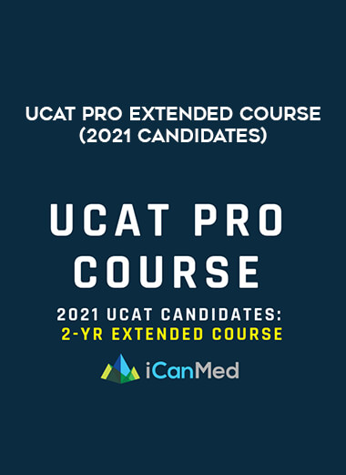 UCAT Pro Extended Course (2021 Candidates) courses available download now.