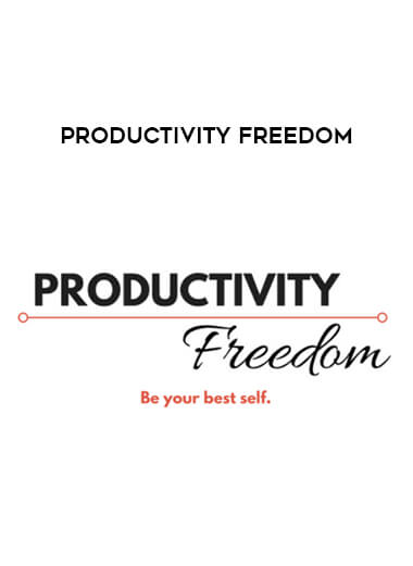 Productivity Freedom courses available download now.