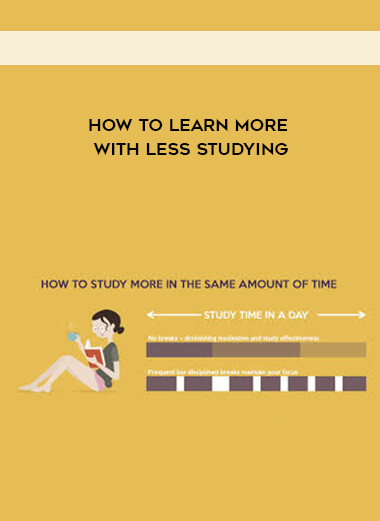 How to Learn More with Less Studying courses available download now.