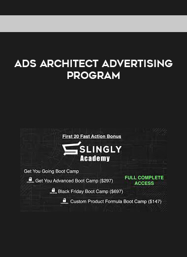 Ads Architect Advertising Program courses available download now.