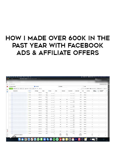 How I Made Over 600K in the Past Year With Facebook Ads & Affiliate Offers courses available download now.