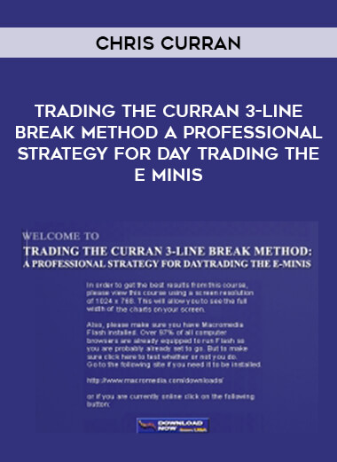 Chris Curran - Trading The Curran 3-Line Break Method A Professional Strategy For Daytrading The Eminis courses available download now.