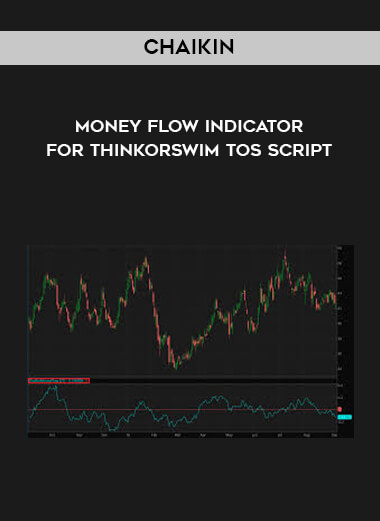 Chaikin - Money Flow Indicator for ThinkorSwim TOS Script courses available download now.