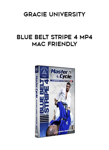 Gracie University Blue Belt Stripe 4 MP4 Mac Friendly courses available download now.
