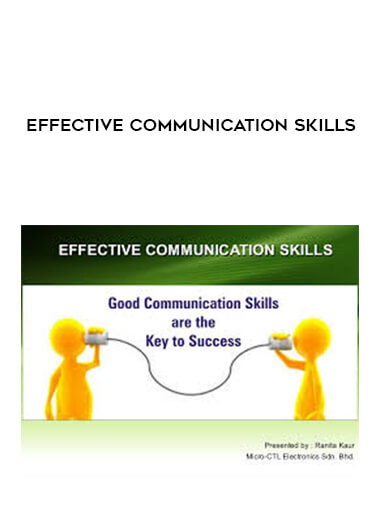 Effective Communication Skills courses available download now.