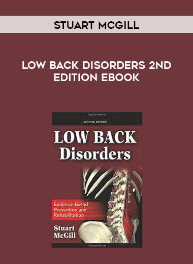 Stuart McGill - Low Back Disorders 2nd Edition Ebook courses available download now.