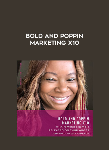 Bold and Poppin Marketing x10 courses available download now.