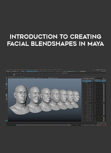 Introduction to Creating Facial Blendshapes in Maya courses available download now.
