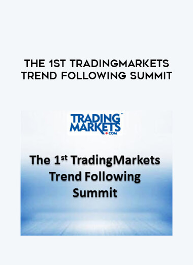The 1st TradingMarkets Trend Following Summit courses available download now.