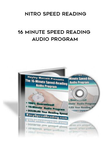 Nitro Speed Reading - 16 Minute Speed Reading Audio Program courses available download now.