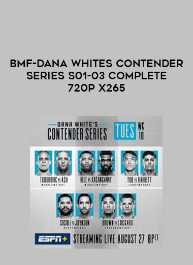 BMF-Dana Whites Contender Series S01-03 Complete 720p x265 courses available download now.