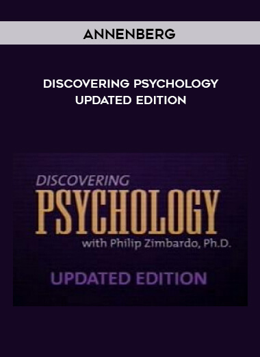 Annenberg - Discovering Psychology - Updated edition courses available download now.