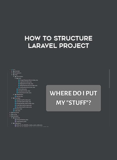 How to Structure Laravel Project courses available download now.
