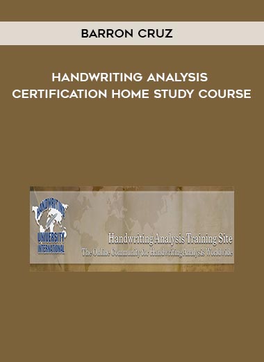 Bart Baggett - Handwriting Analysis Certification Home Study Course courses available download now.