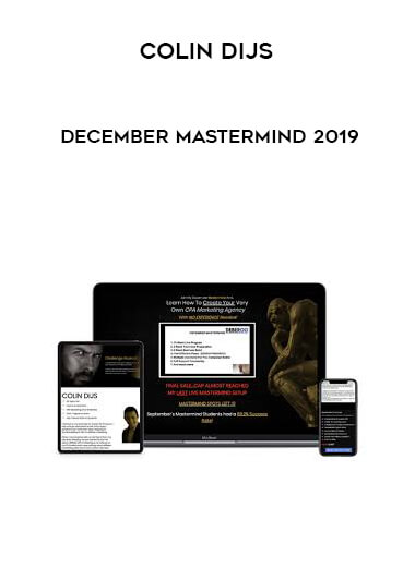 Colin Dijs - December Mastermind 2019 courses available download now.
