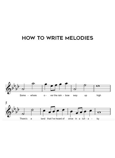 How to Write Melodies courses available download now.