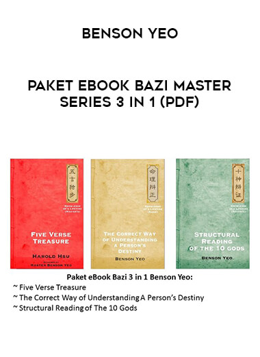 Paket eBook Bazi Master Series 3 in 1 by Benson Yeo (PDF) courses available download now.