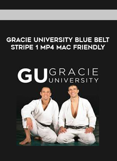 Gracie University Blue Belt Stripe 1 MP4 Mac Friendly courses available download now.