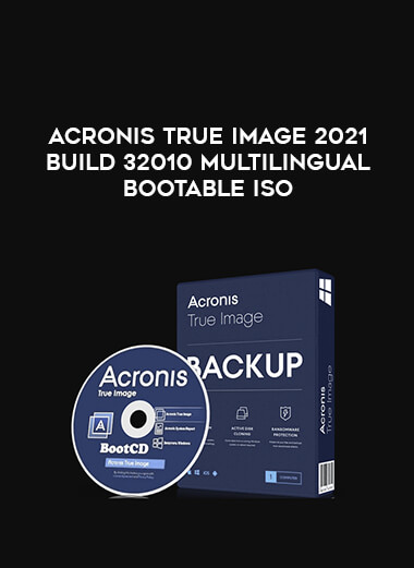 Acronis True Image 2021 Build 32010 Multilingual Bootable ISO courses available download now.