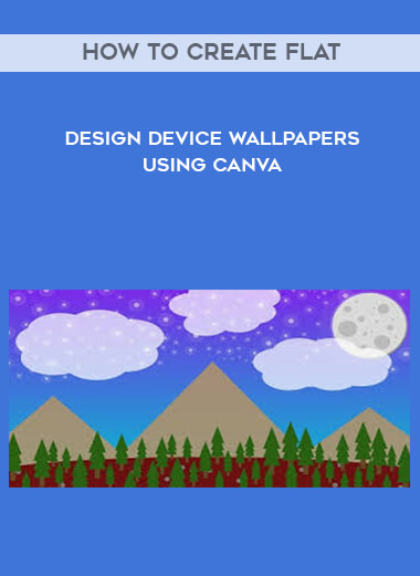 How To Create Flat Design Device Wallpapers Using Canva courses available download now.