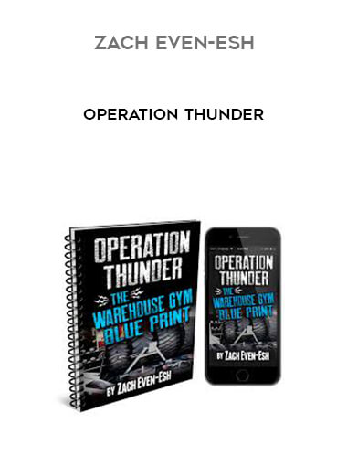 Zach Even-esh - Operation Thunder courses available download now.