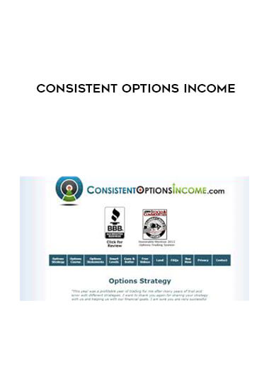 Consistent Options Income courses available download now.