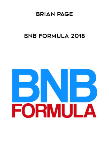 Brian Page - BNB Formula 2018 courses available download now.