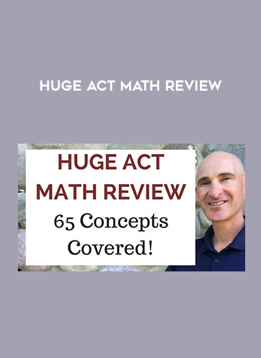 Huge ACT Math Review courses available download now.
