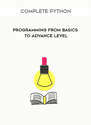 Complete Python programming from Basics to Advance level courses available download now.