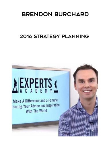 Brendon Burchard – 2016 Strategy Planning courses available download now.