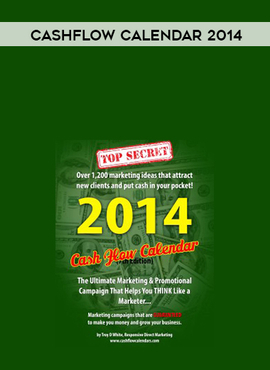 CashFlow Calendar 2014 courses available download now.