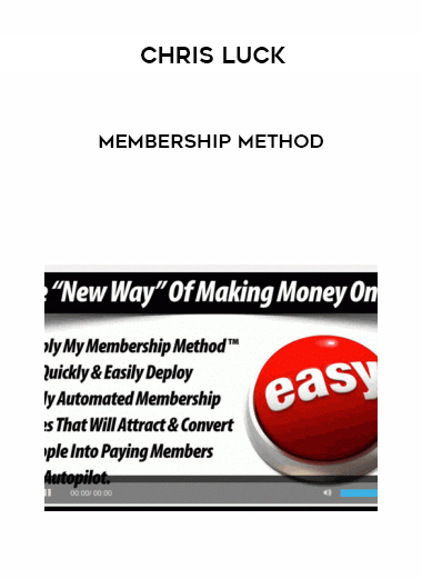 Chris Luck – Membership Method courses available download now.