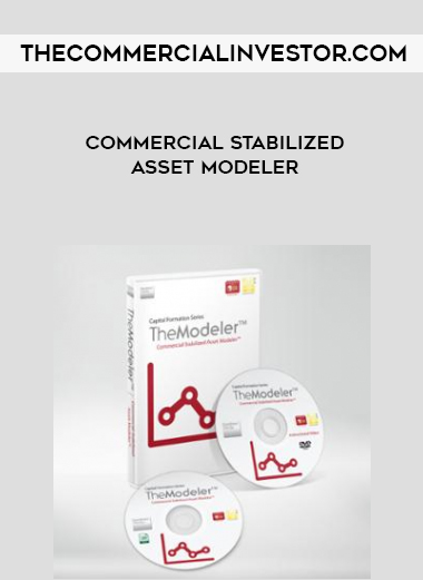 Commercial Stabilized Asset Modeler courses available download now.