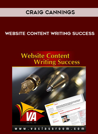 Craig Cannings – Website Content Writing Success courses available download now.