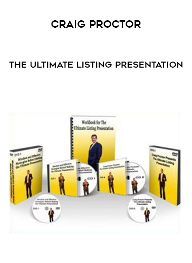 Craig Proctor – The Ultimate Listing Presentation courses available download now.