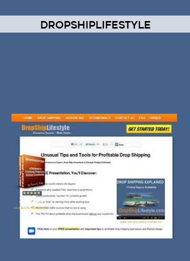 DROPSHIPLIFESTYLE courses available download now.