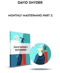 David Snyder - Monthly MasterMind Part 2 courses available download now.