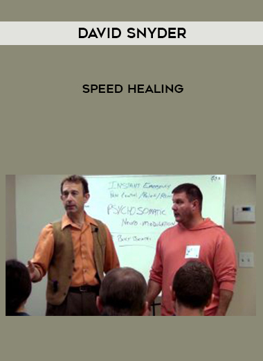 David Snyder – Speed Healing courses available download now.