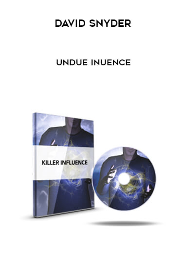 David Snyder – Undue Inuence courses available download now.