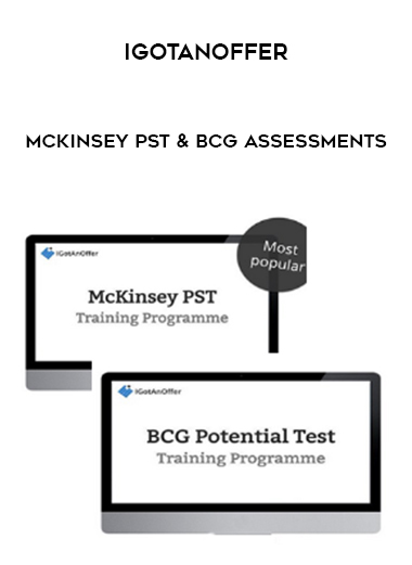 IGotAnOffer – McKinsey PST & BCG Assessments courses available download now.
