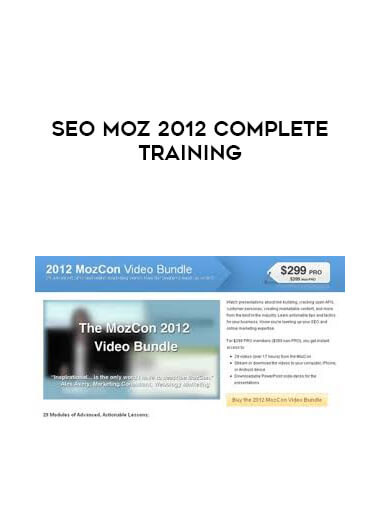 SEO Moz 2012 Complete Training courses available download now.