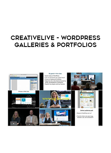 CreativeLive - WordPress Galleries & Portfolios courses available download now.