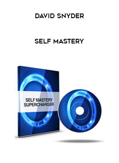 David Snyder - Self Mastery courses available download now.